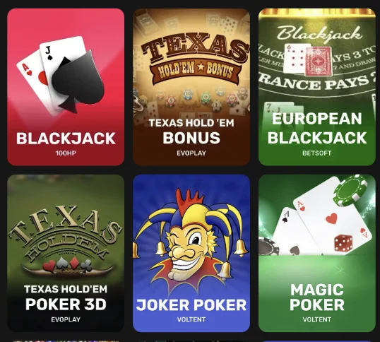 SlotMafia table games
